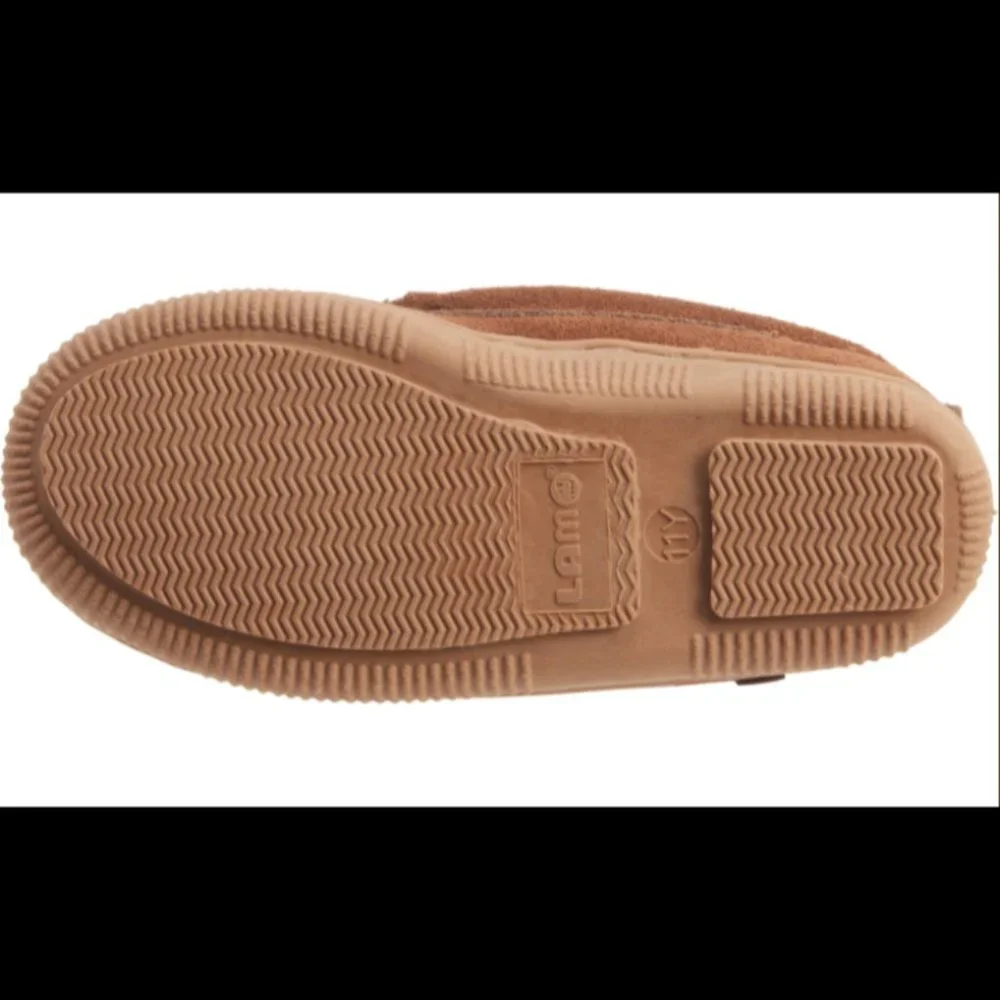 LAMO Baby Boys Slippers Moccasins Faux Fur Shearling Toddler 12 NIB